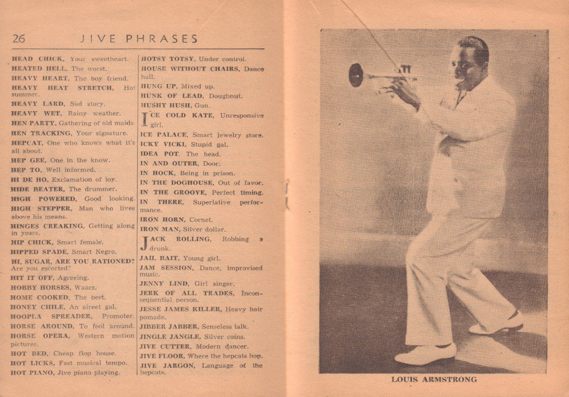 SHELLY, Lou. Hepcats Jive Talk Dictionary.